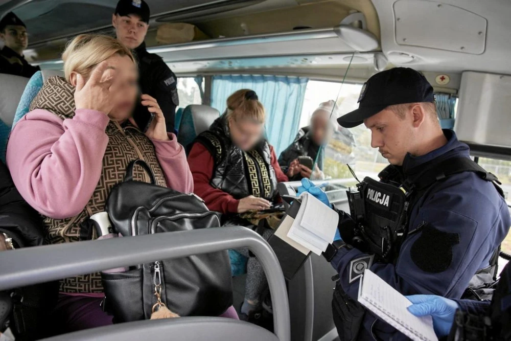 Police raid in Poznań