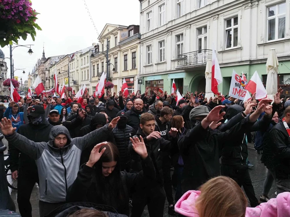 Insult in Łódź