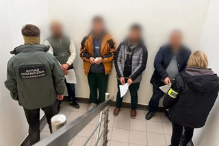 Police raid in Warszawa